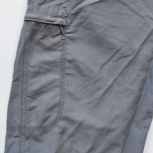 Columbia cargo shorts women's size 8 grey outdoor side pocket - Picture 7 of 11